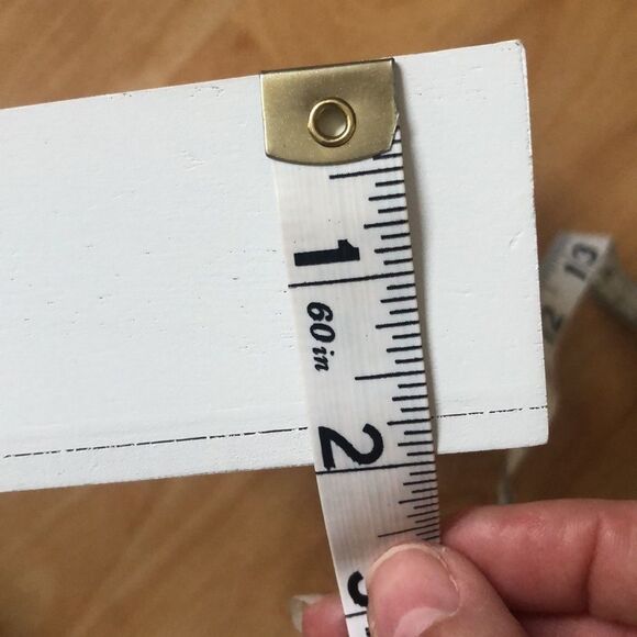 Rae Dunn Wood White “SANITIZE” Sign - Picture 5 of 5